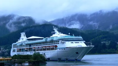 Vision of the Seas docked in Alaska