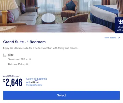 brillance-of-the-seas-grand-suite-pricing