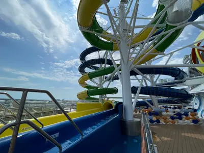 Water slides on Mariner of the Seas