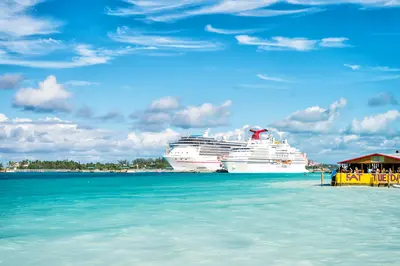 Ships docked in Nassau