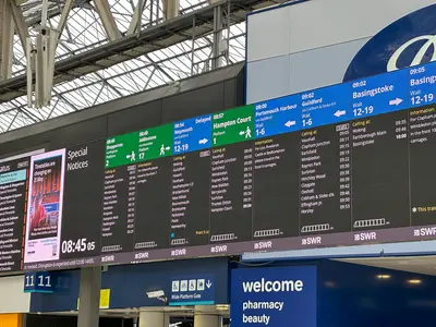 Train station in England