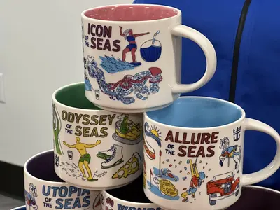 Starbucks 'Been There' mugs of Royal Caribbean ships