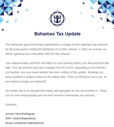 Bahamas Raises Cruise Ship Passenger Taxes In 2024 Which Means Your   Bahamas Tax Update .webp