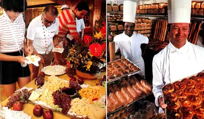 Food on a 1980s cruise