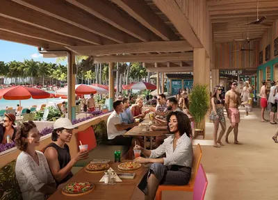 Hideaway Beach Club render