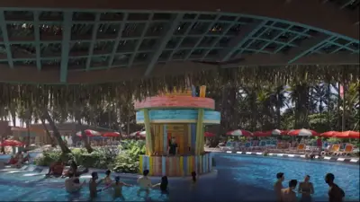 DJ at the hideaway beach pool