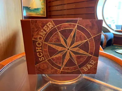 Schooner Bar menu cover