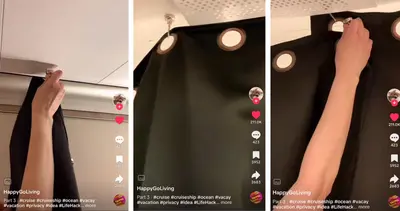 tiktok-hack-hang-curtains