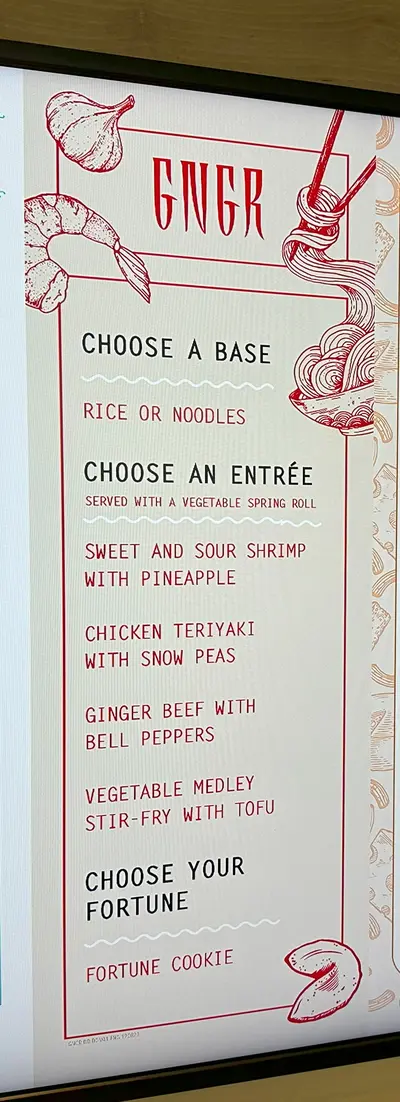 AquaDome Market menu