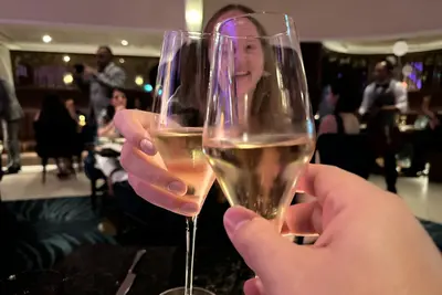 Empire Supper Club champagne toast