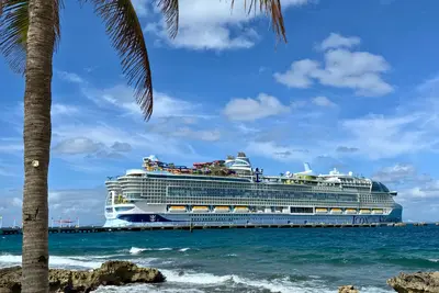 Icon of the Seas docked at CocoCay