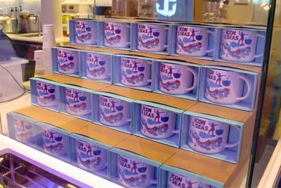 Starbucks mugs on Icon of the Seas