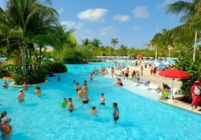 People in Oasis Lagoon