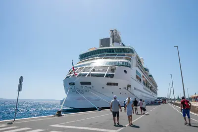 Rhapsody of the Seas docked in Split Croatia