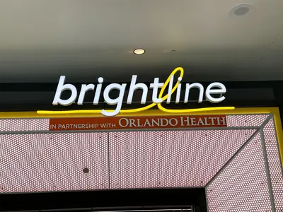 Brightline sign