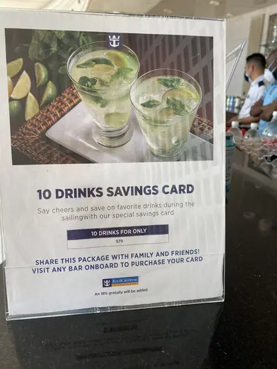 Drink card