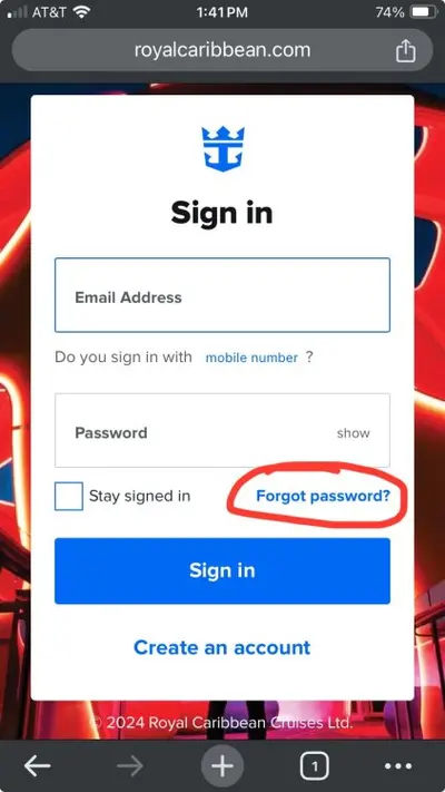 Forgot password