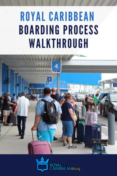 Royal Caribbean boarding process walkthrough