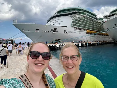 Angie and Patty in Cozumel