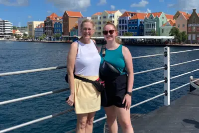 Patty and Angie in Curacao