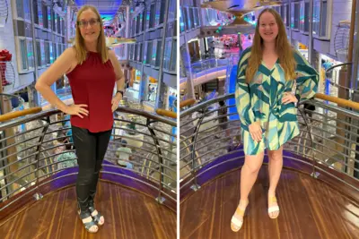 Patty and Angie cruise outfits