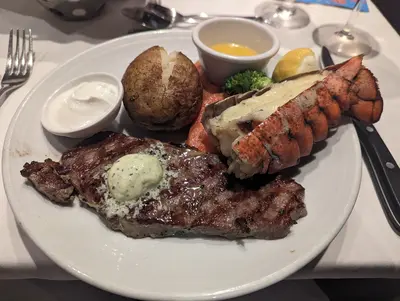 Steak lobster