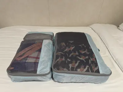 packing cubes on a cruise