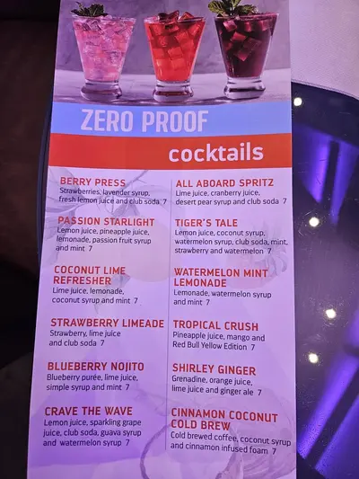 Zero proof cocktails