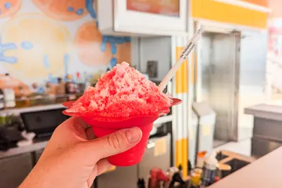shaved ice on Utopia of the Seas