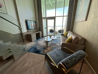 Crown Loft Suite living room