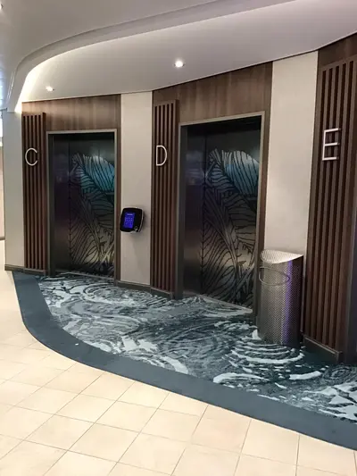 Destination elevator bank