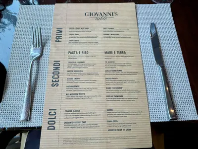Giovanni's Table lunch menu