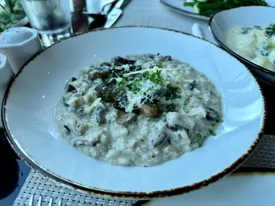 Wild mushroom risotto