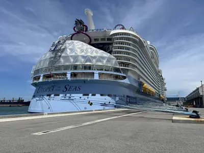 Utopia of the Seas docked in Port Canaveral