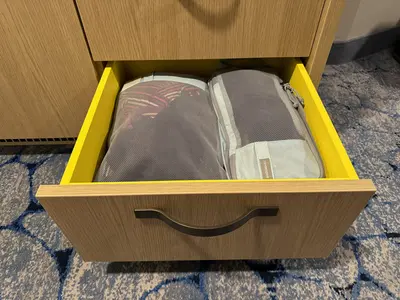 Drawer with clothes
