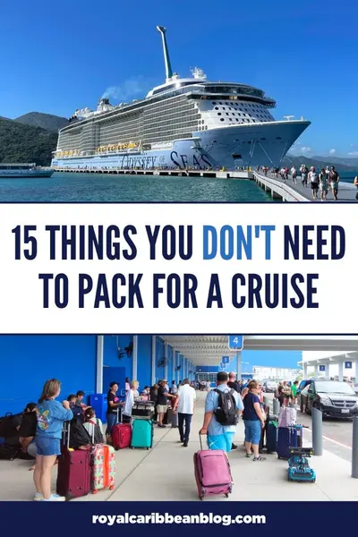 15 things you don't need to pack for a cruise