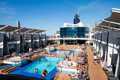 Celebrity silhouette pool deck