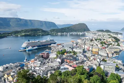 Celebrity Silhouette in Alesund Norway