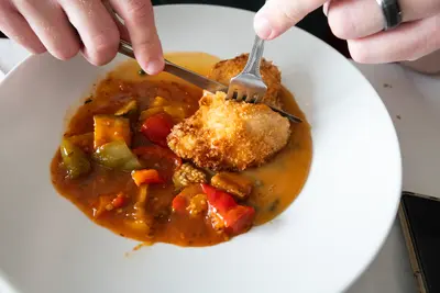 Plate of chicken on Celebrity Silhouette