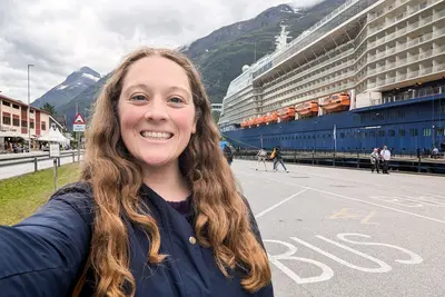 Jenna selfie with Celebrity Silhouette