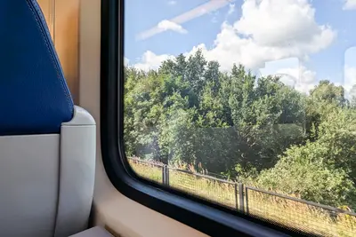 View of the Netherlands from a train