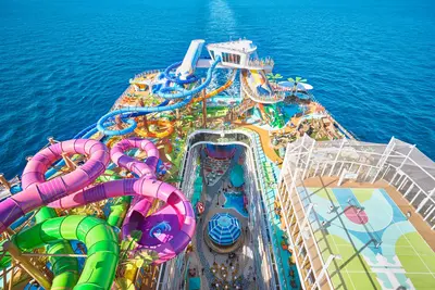 Overhead view of Icon of the Seas