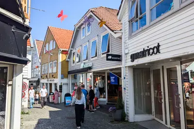 Stavanger street in Norway