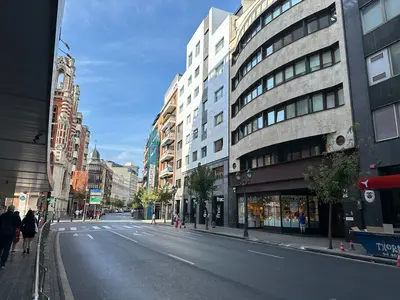 Modern street in Bilbao