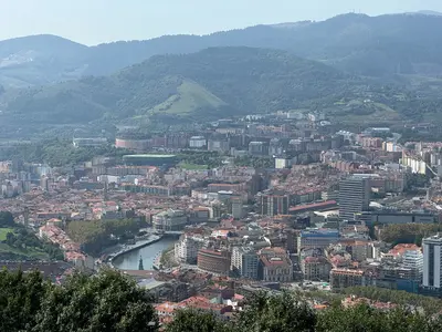 Aerial view of Bilbao