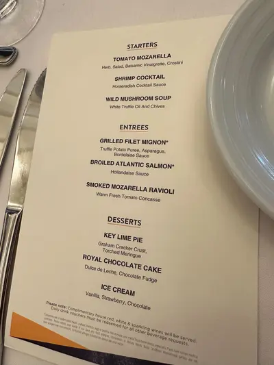 Cheers with an officer menu