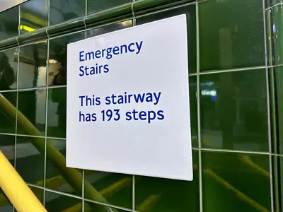 Stairs sign