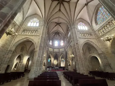 Inside a church