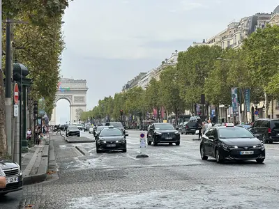 View of street in paris