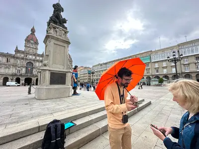 Meeting our guide